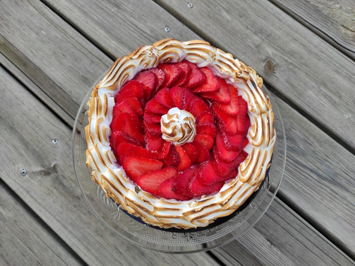 Fraisier mignon citron (meringué)